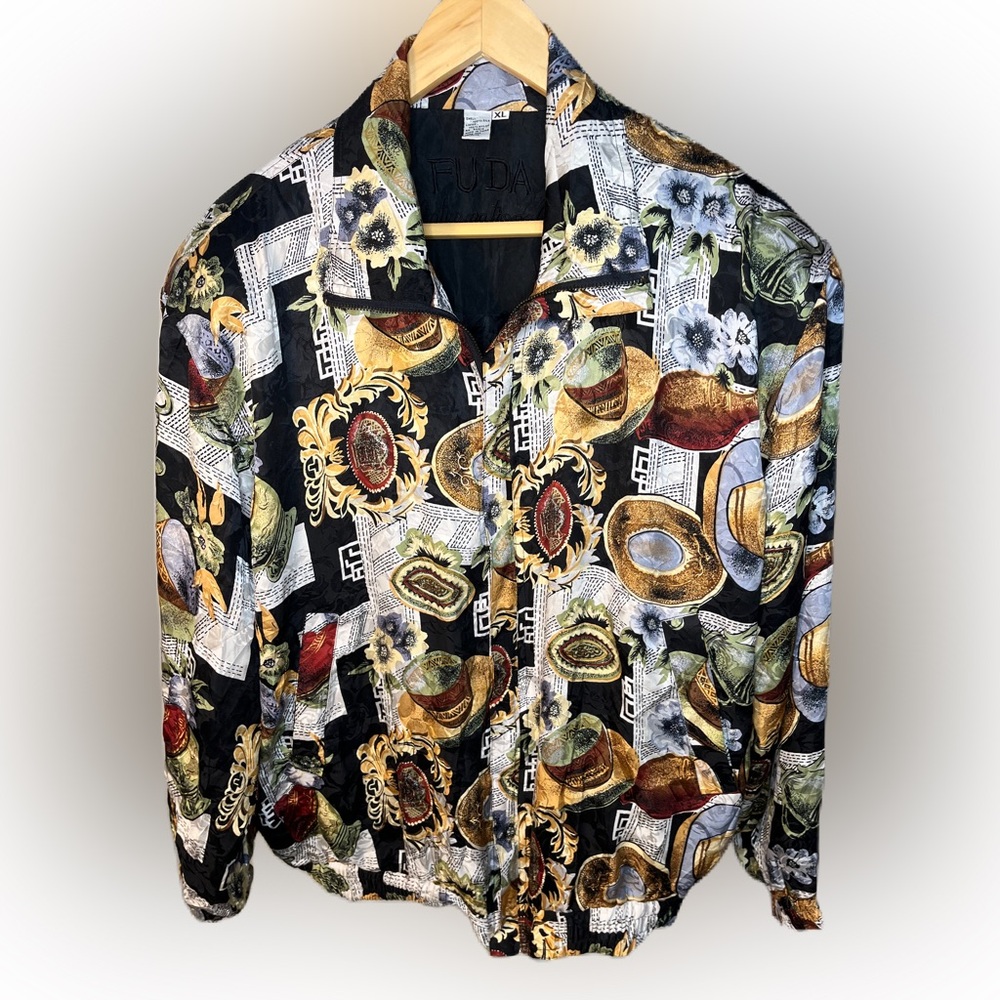 FUDA international silk jacket XL Vintage